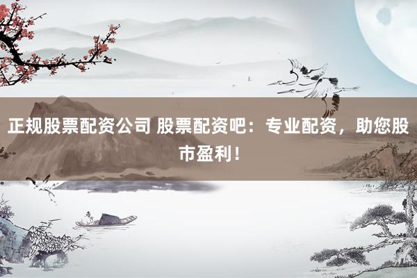 正规股票配资公司 股票配资吧：专业配资，助您股市盈利！